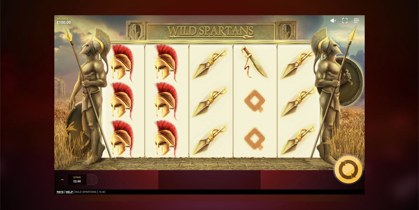 Wild Spartans: image of main menu