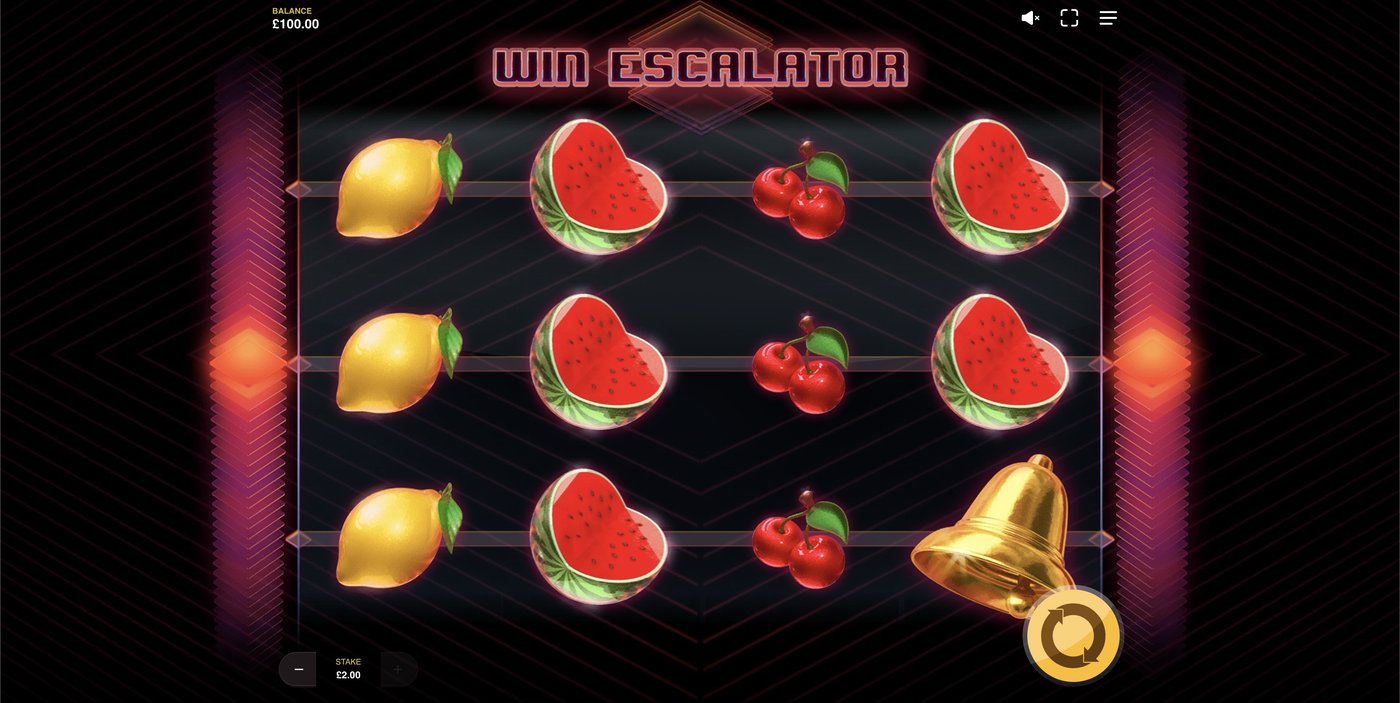 Win Escalator: image of main menu