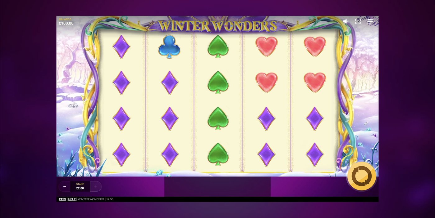 Winter Wonders: image of main menu