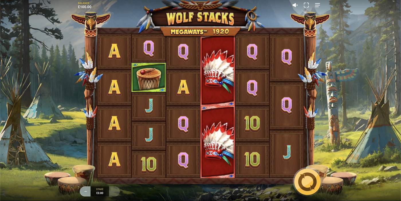 Wolf Stacks Megaways: image of main menu