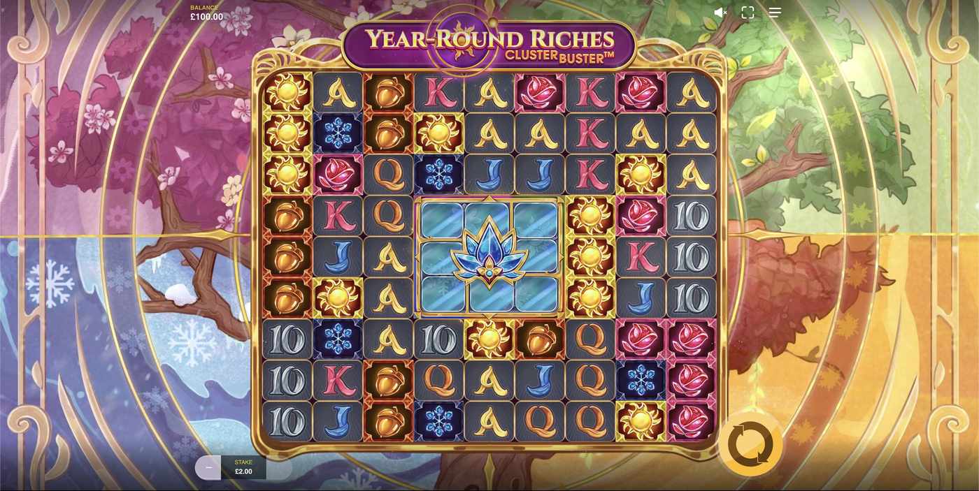 Year-Round Riches Clusterbuster: image of main menu