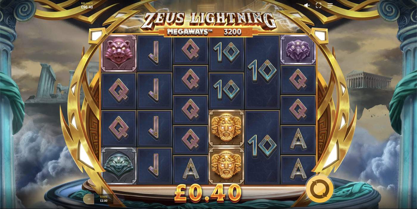 Zeus Lightning Megaways: image of winning
