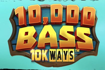 10,000 Bass 10K Ways Online Slot Logo