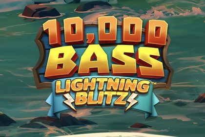 10,000 Bass Lightning Blitz Online Slot Logo