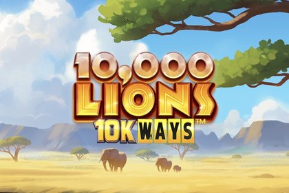 10,000 Lions 10K Ways Online Slot Logo