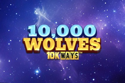 10,000 Wolves 10K Ways Online Slot Logo