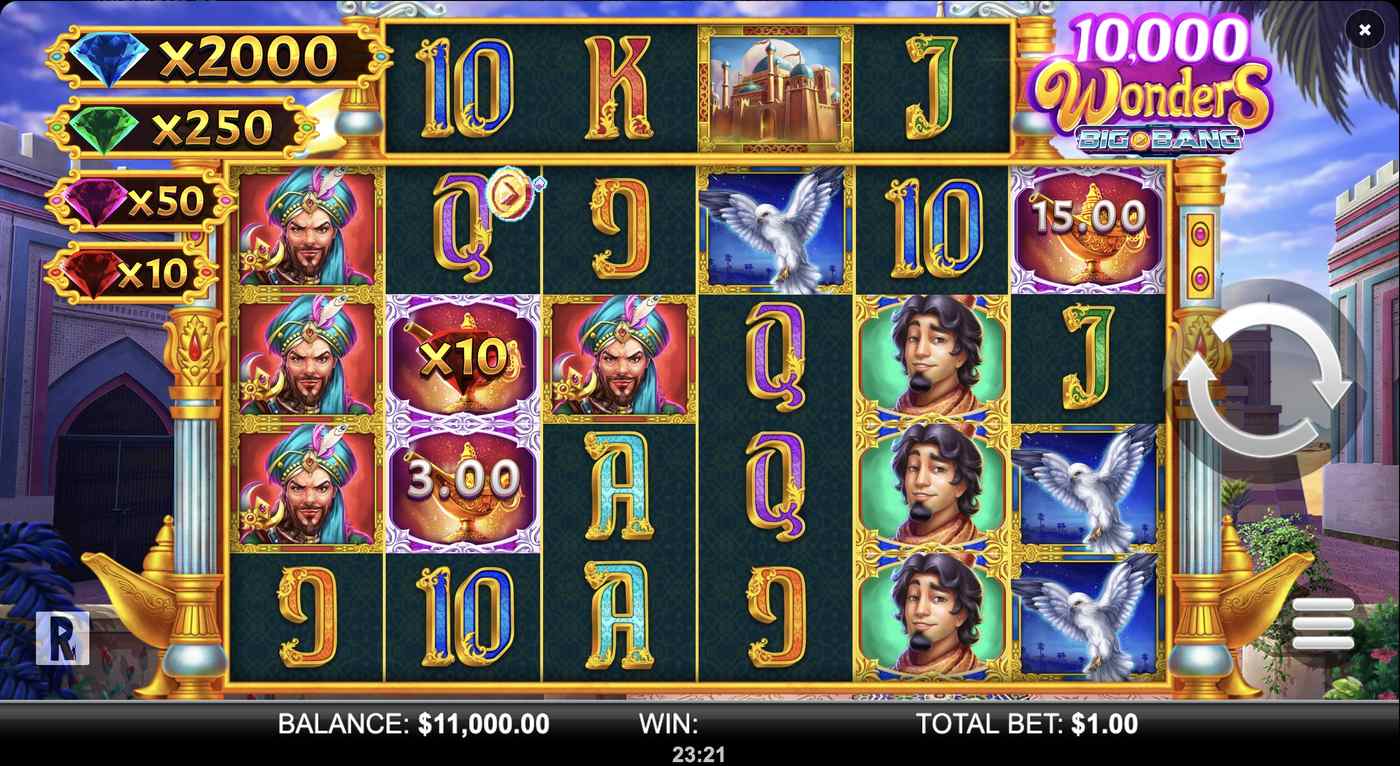 10,000 Wonders Big Bang: image of main menu