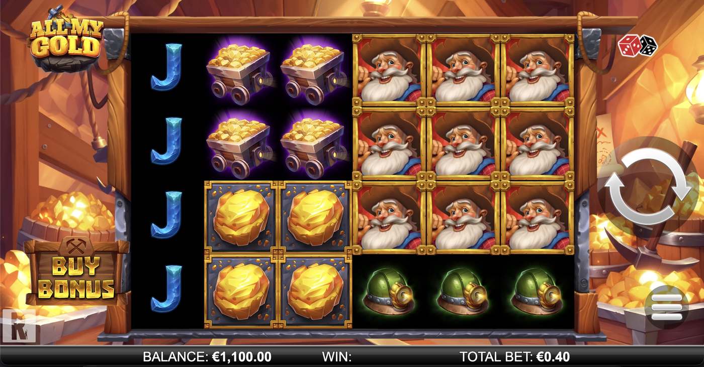 All My Gold: image of main menu