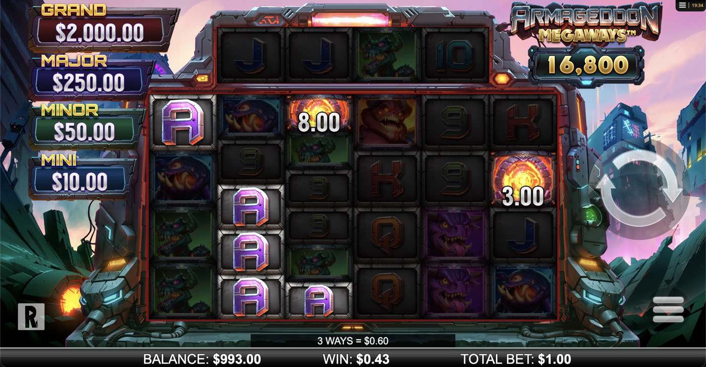 Armageddon Megaways: image of winning