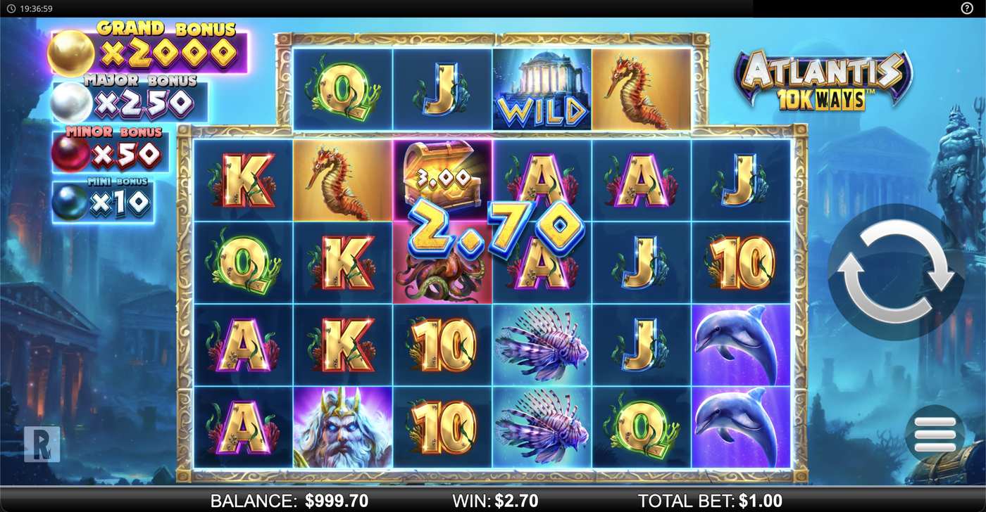 Atlantis 10K Ways: image of winning