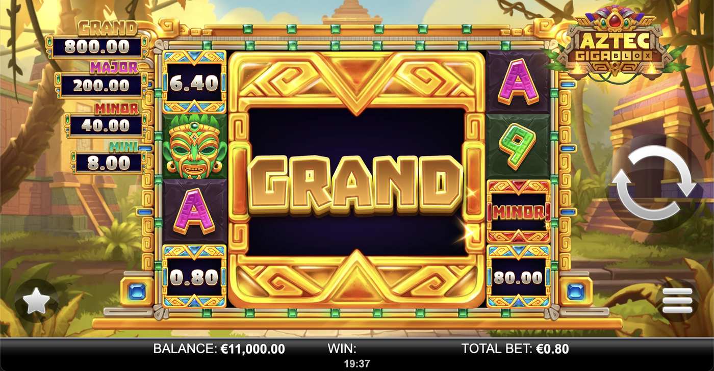 Aztec Gigablox: image of main menu