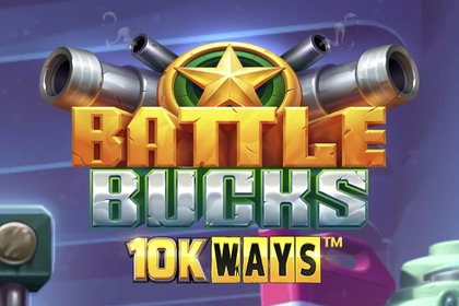 Battle Bucks 10K Ways Online Slot Logo