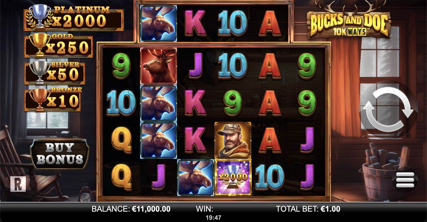 Bucks and Doe 10K Ways: image of main menu