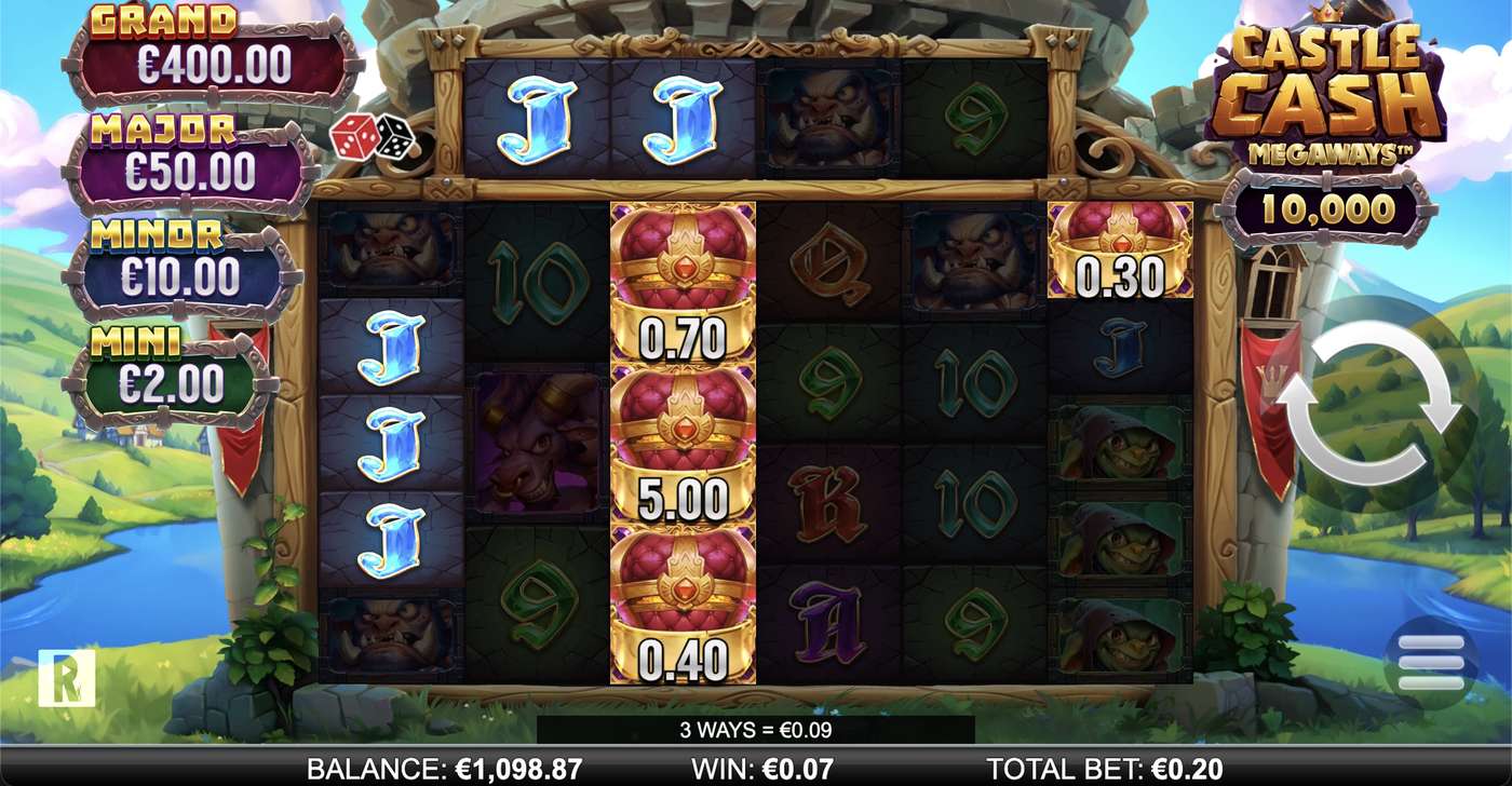 Castle Cash Megaways: image of winning