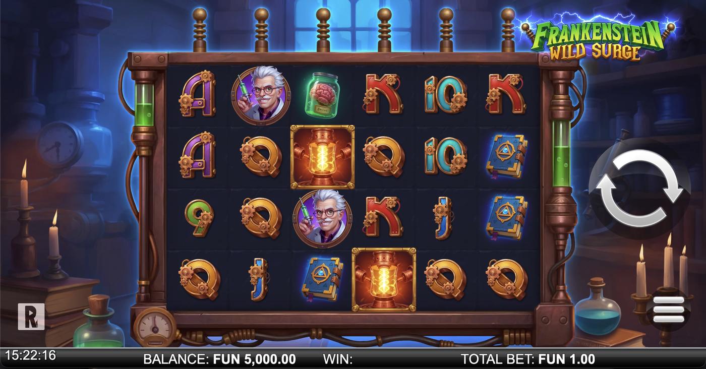 Frankenstein Wild Surge: image of main menu