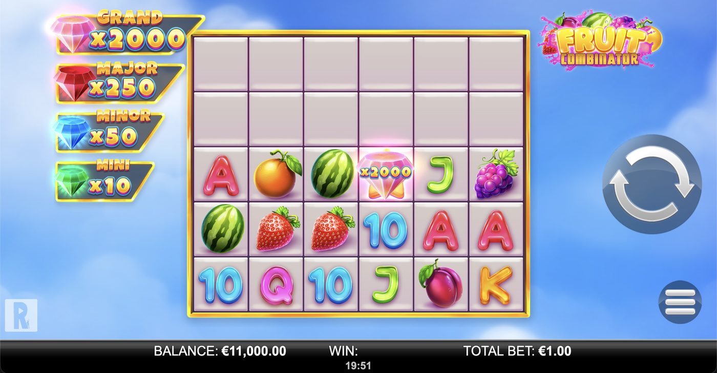 Fruit Combinator: image of main menu