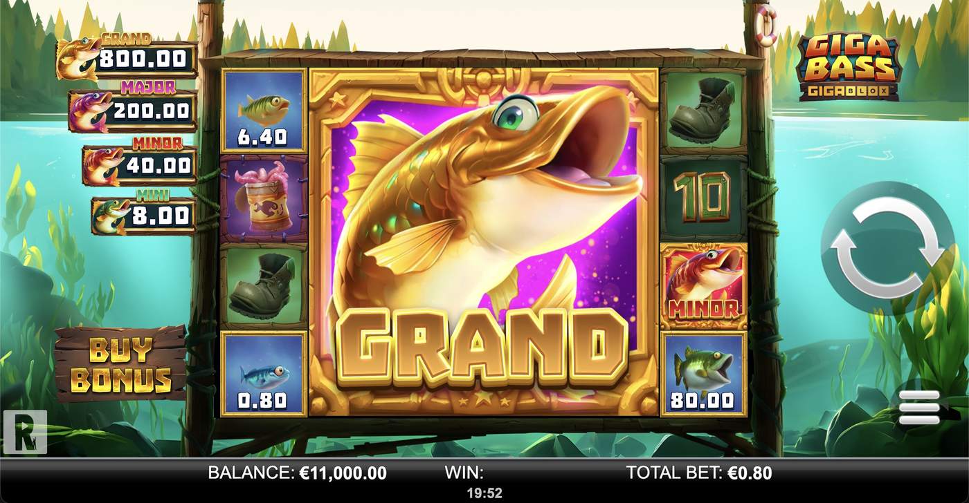 Giga Bass Gigablox: image of main menu