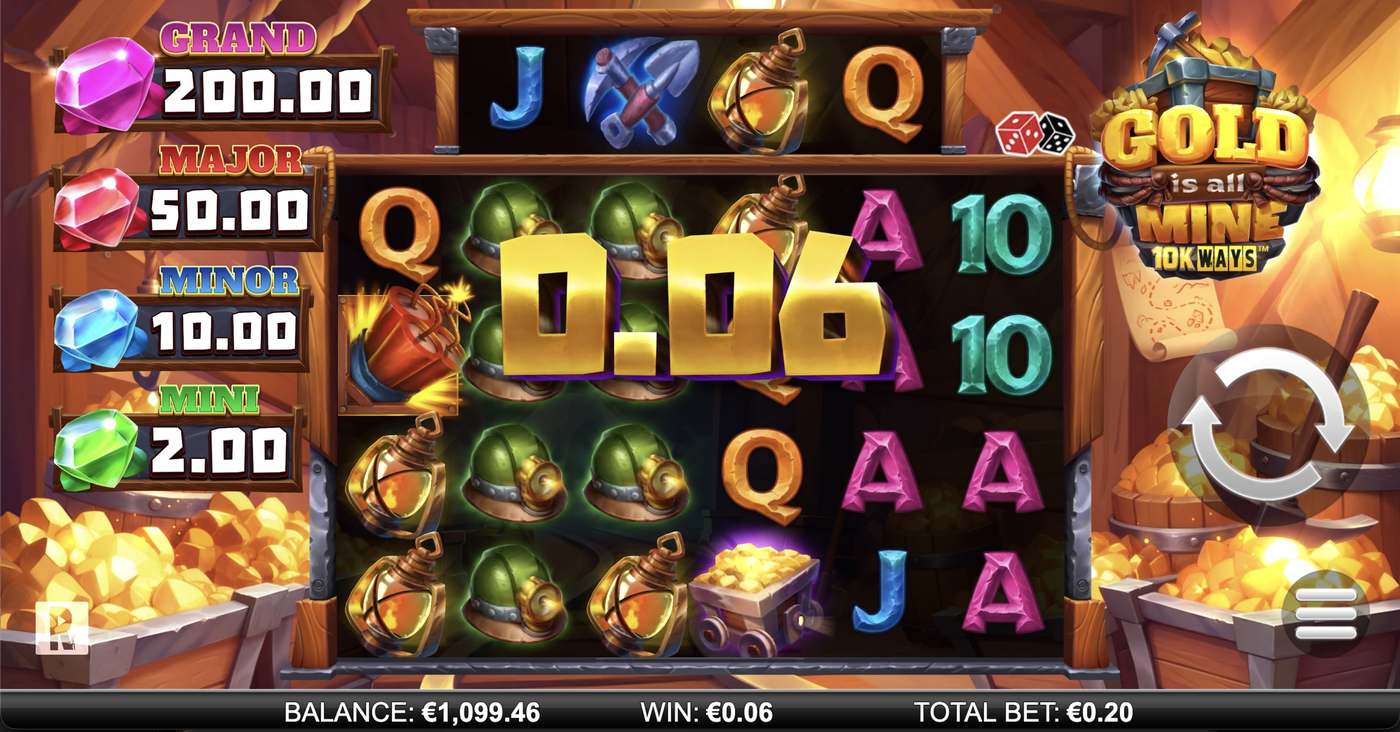 Gold Is All Mine 10K Ways: image of winning
