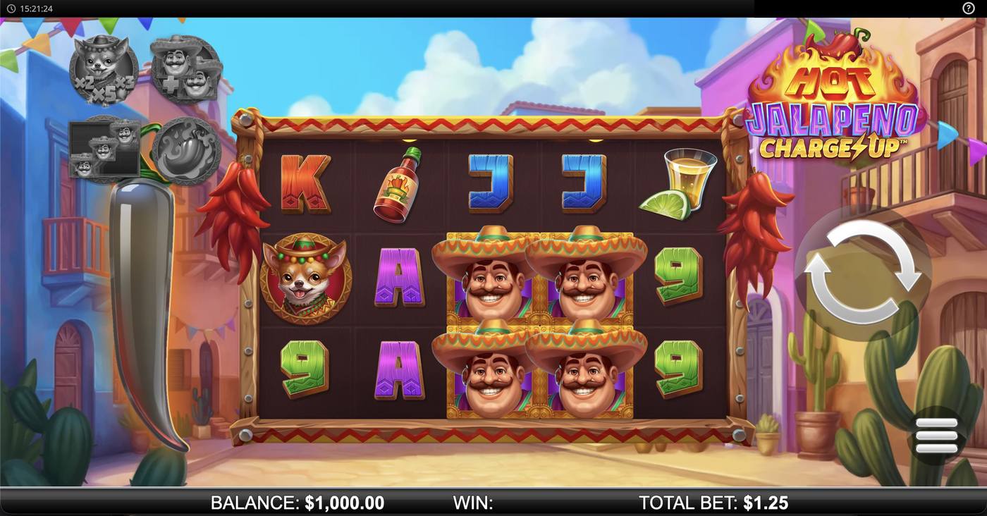 Hot Jalapeno Charge Up: image of main menu