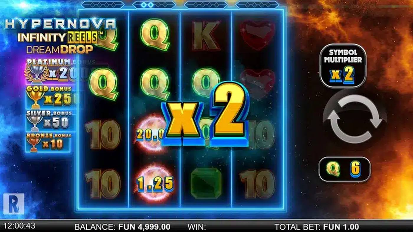 Hypernova Infinity Reels Dream Drop: image of winning