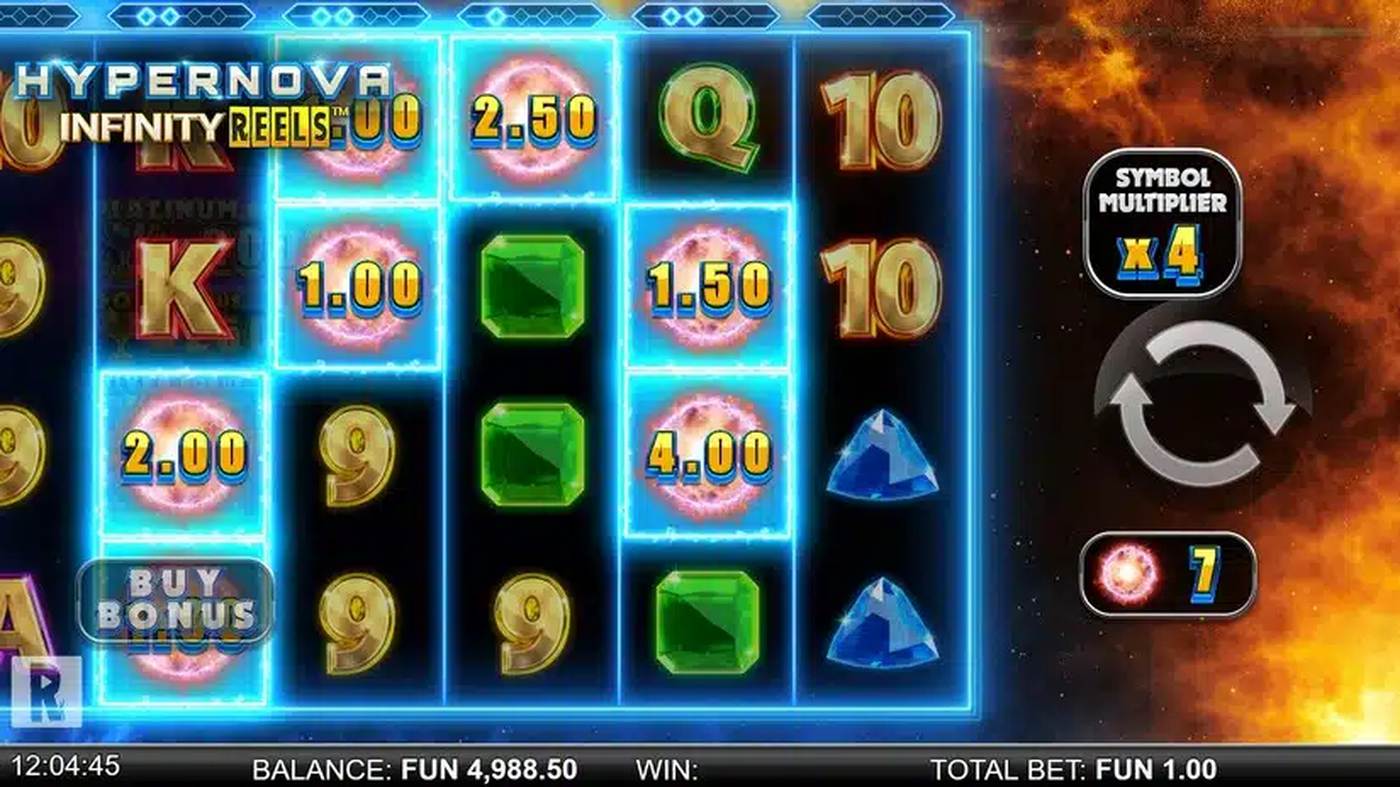 Hypernova Infinity Reels: image of winning