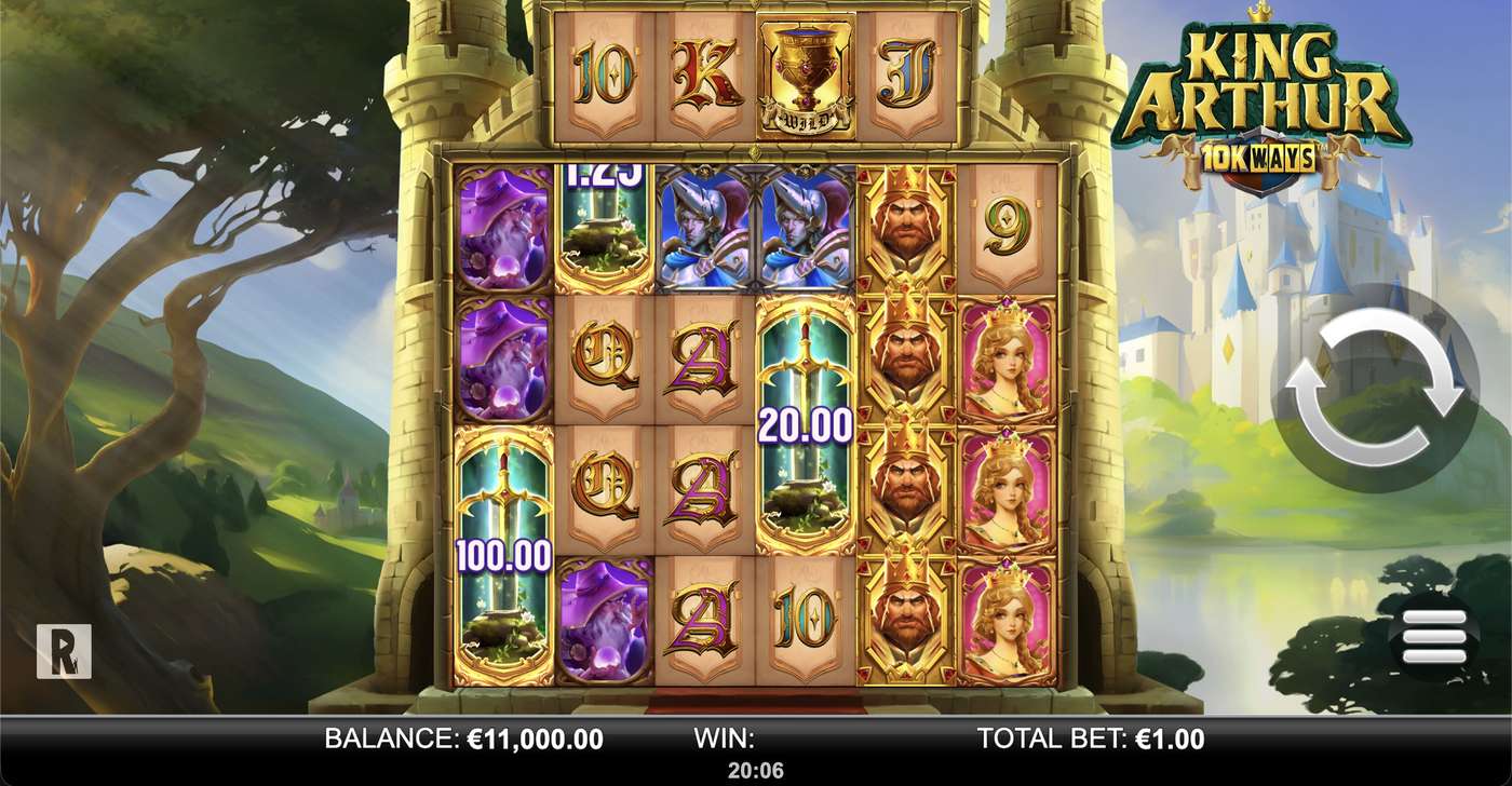 King Arthur 10K Ways: image of main menu