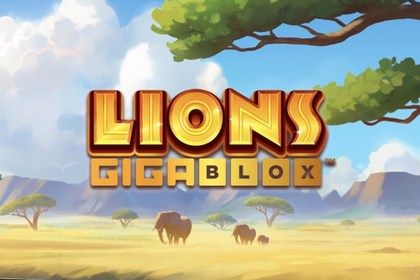 Lions Gigablox Online Slot Logo