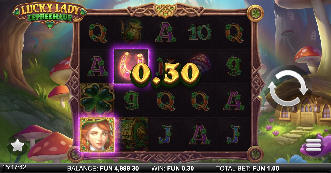 Lucky Lady Leprechaun: image of winning