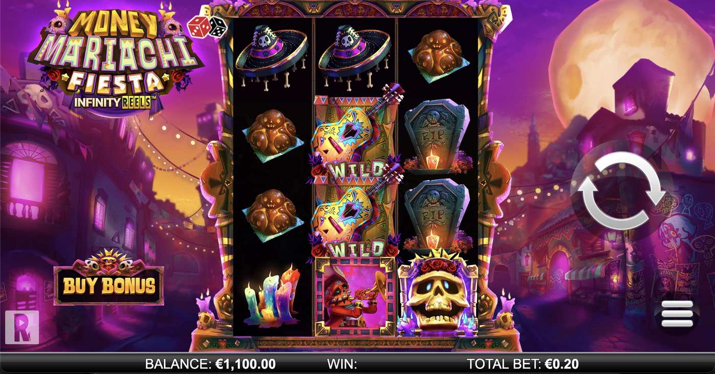 Money Mariachi Fiesta Infinity Reels: image of main menu