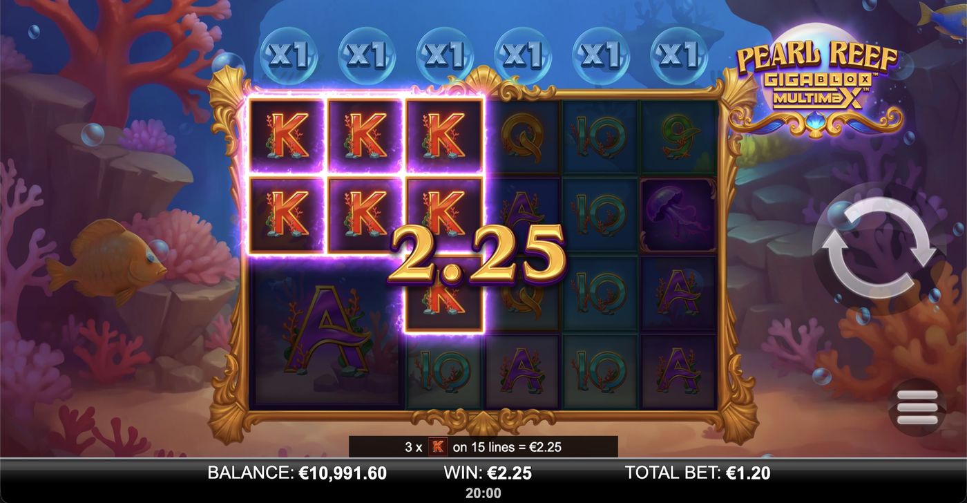 Pearl Reef Gigablox MultiMax: image of winning