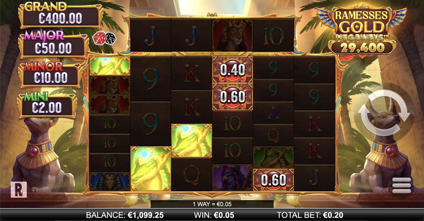 Ramesses Gold Megaways: image of winning