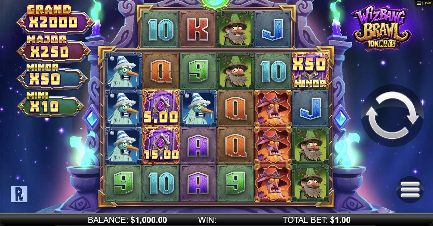 Wizbang Brawl 10K Ways: image of main menu