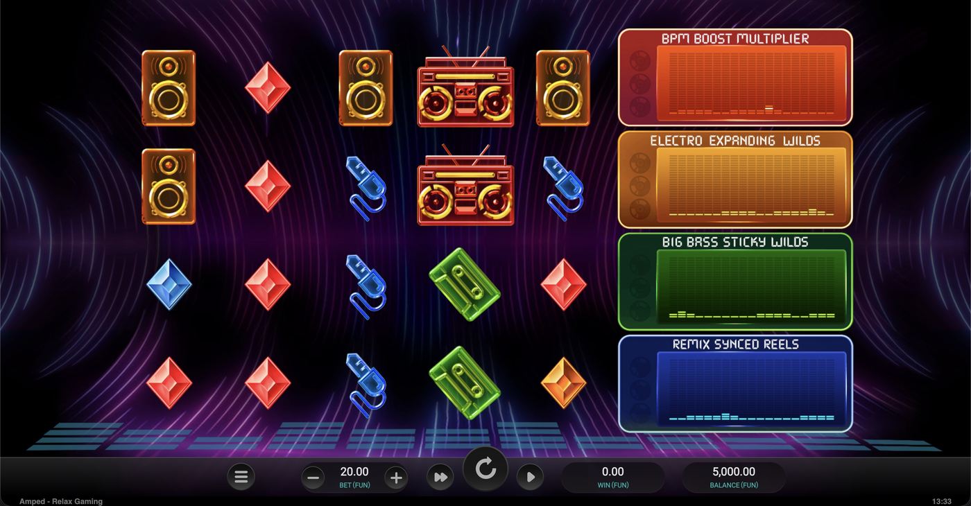 Amped: image of main menu