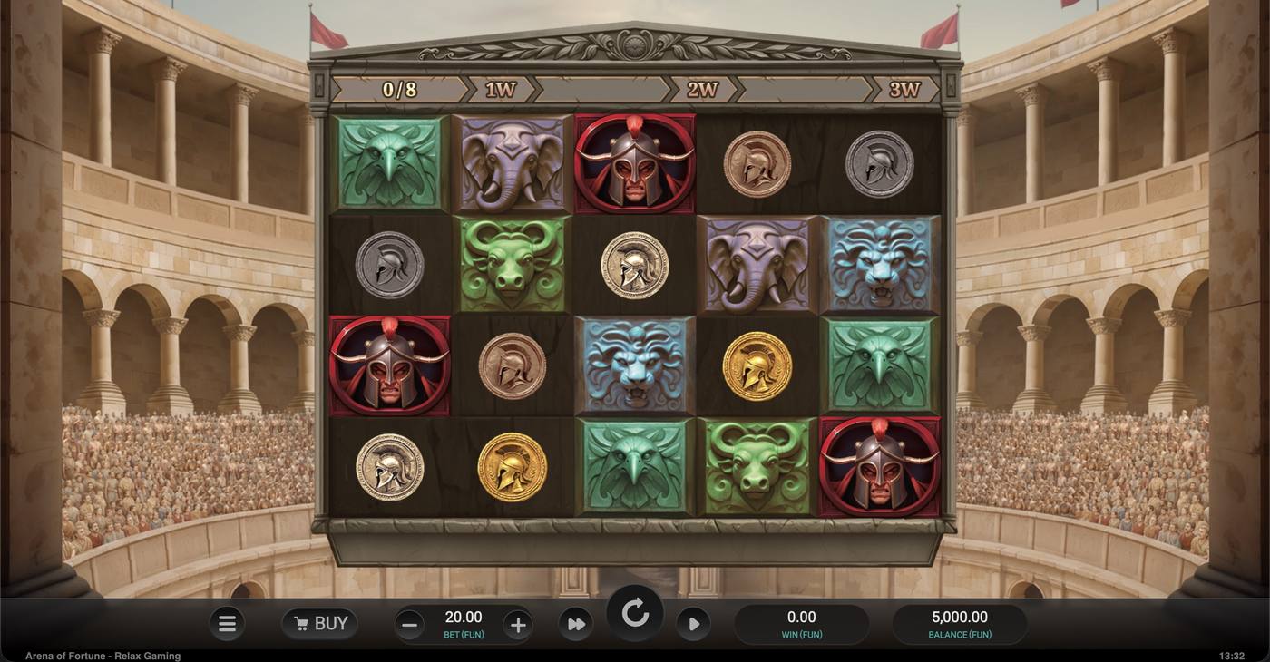 Arena of Fortune: image of main menu