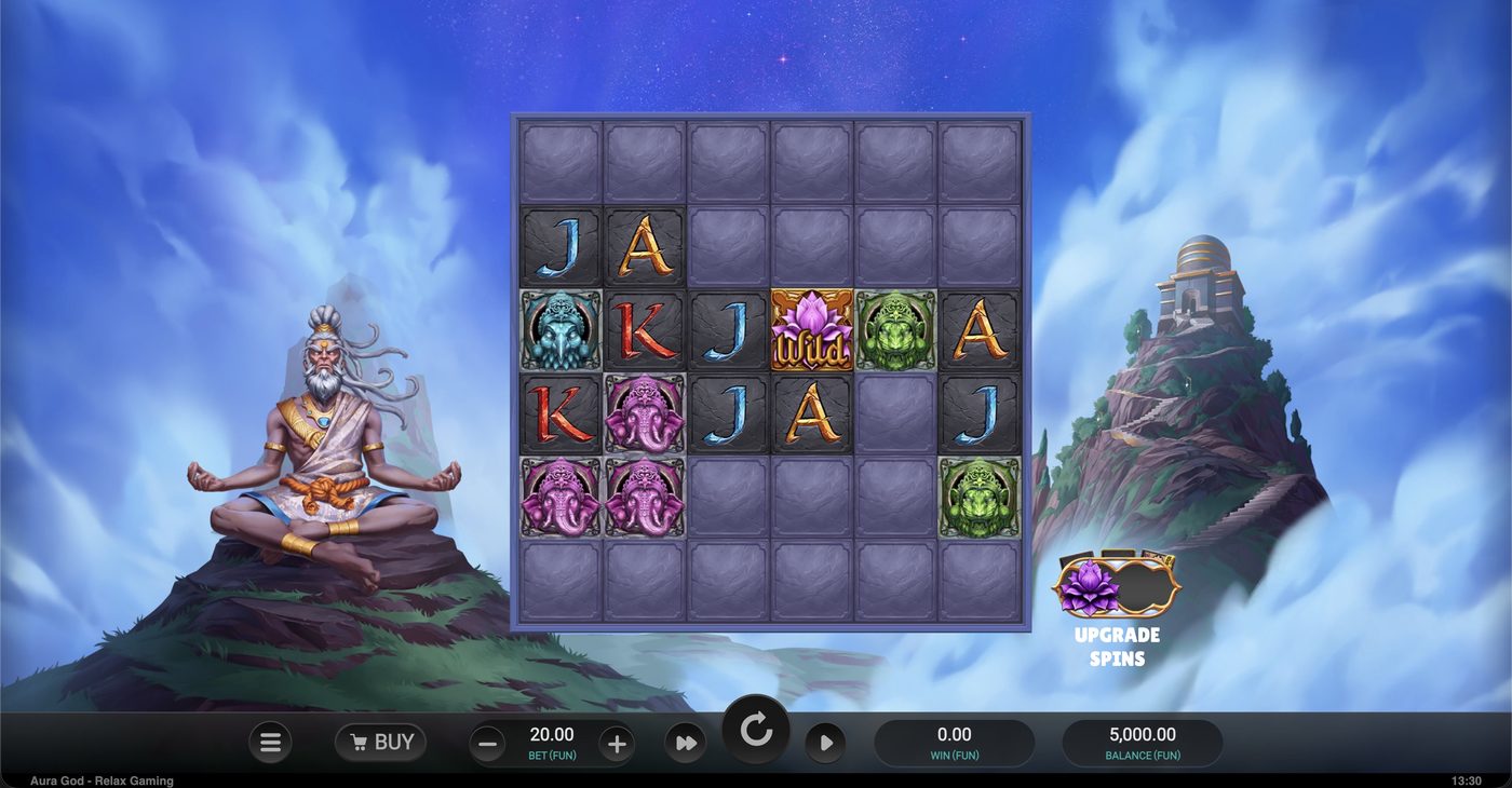 Aura God: image of main menu