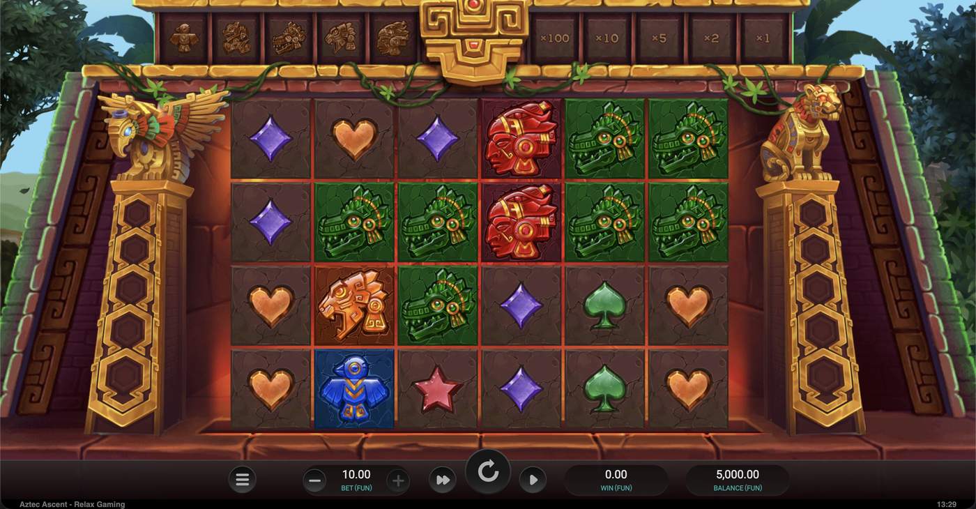 Aztec Ascent: image of main menu