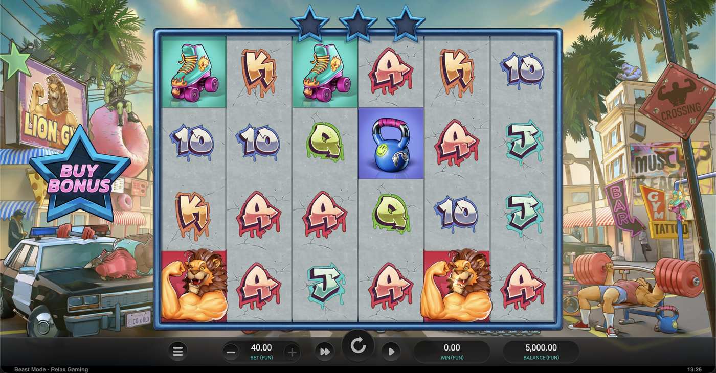 Beast Mode: image of main menu