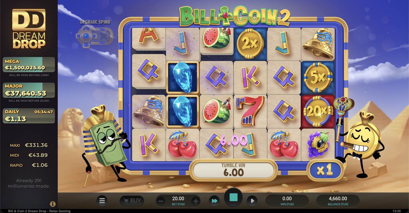Bill & Coin 2 Dream Drop: image of winning
