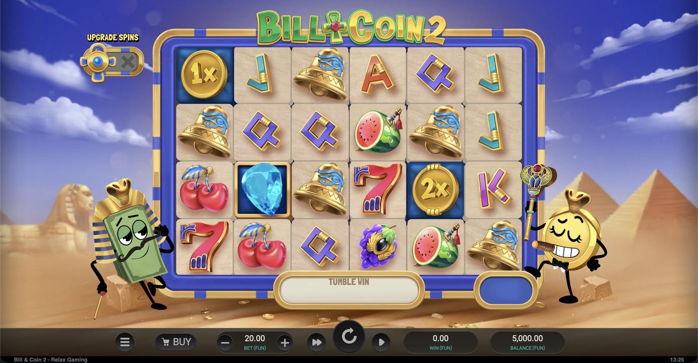 Bill & Coin 2: image of main menu