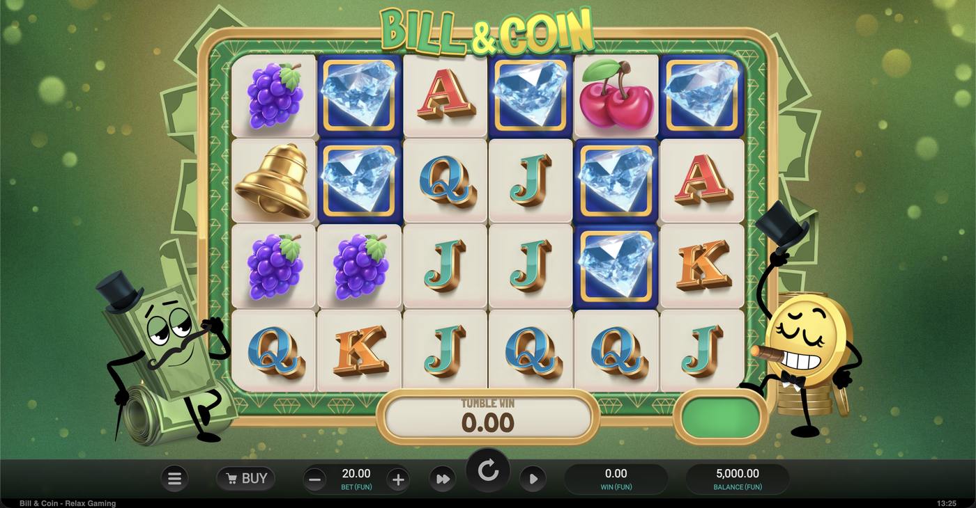 Bill & Coin: image of main menu