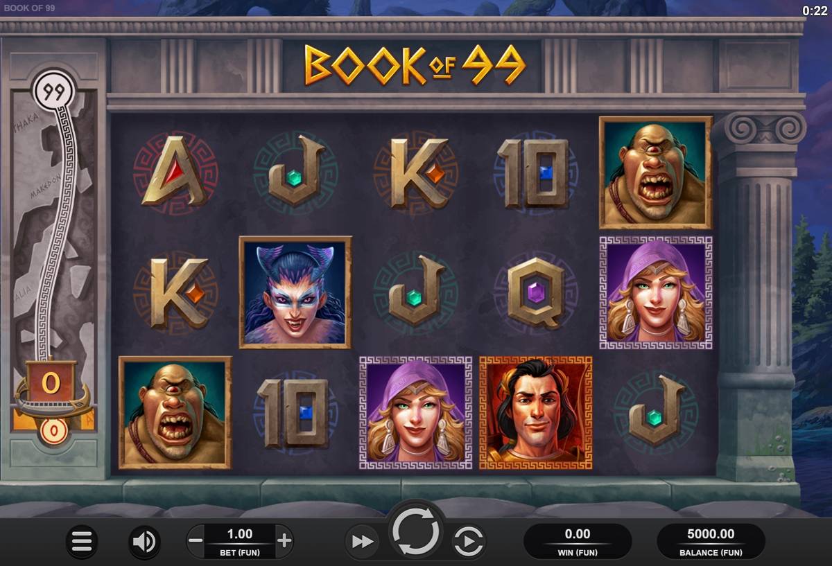 Book of 99: image of main menu