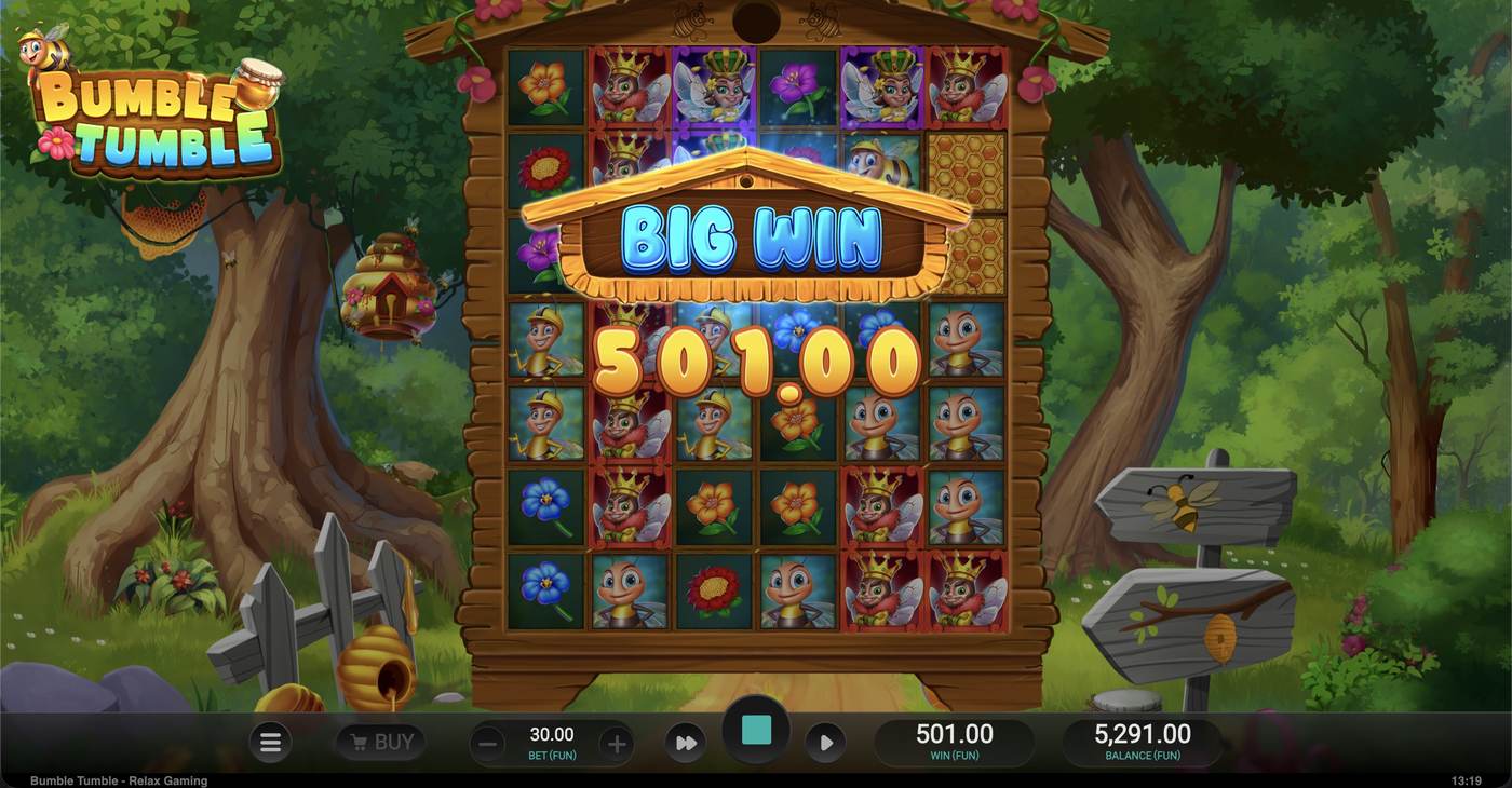 Bumble Tumble: image of winning