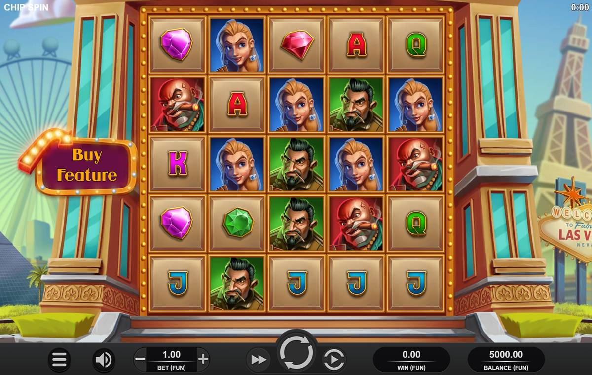 Chip Spin: image of main menu