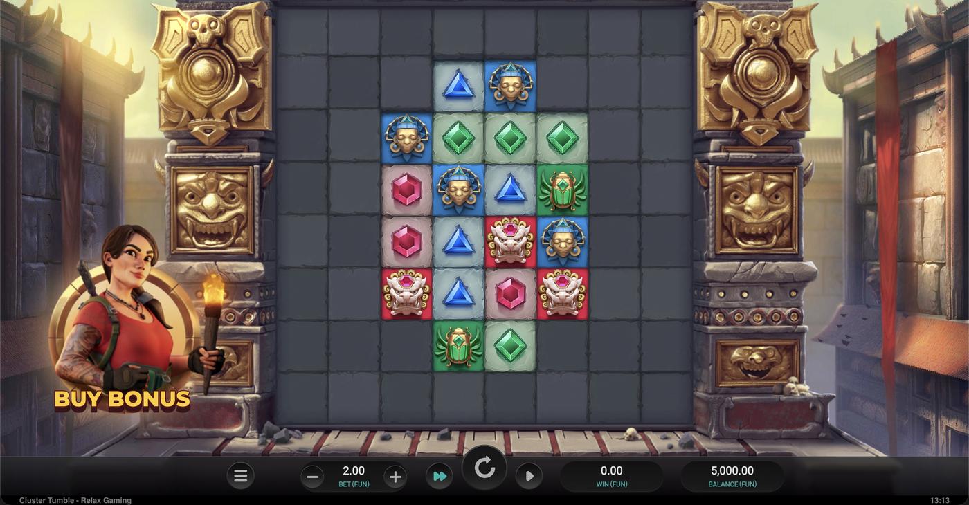 Cluster Tumble: image of main menu
