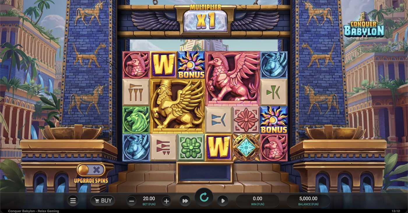 Conquer Babylon: image of main menu