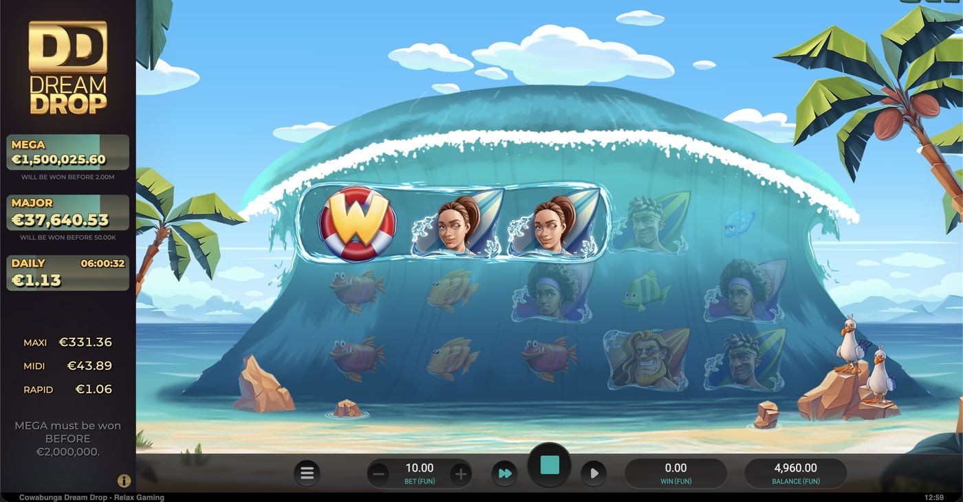 Cowabunga Dream Drop: image of winning