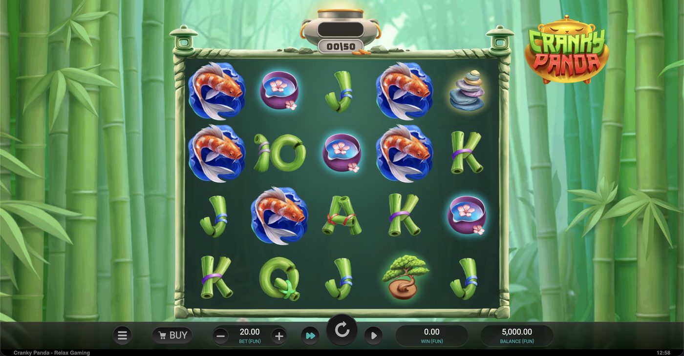 Cranky Panda: image of main menu