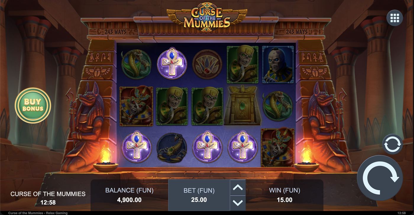 Curse of the Mummies: image of winning