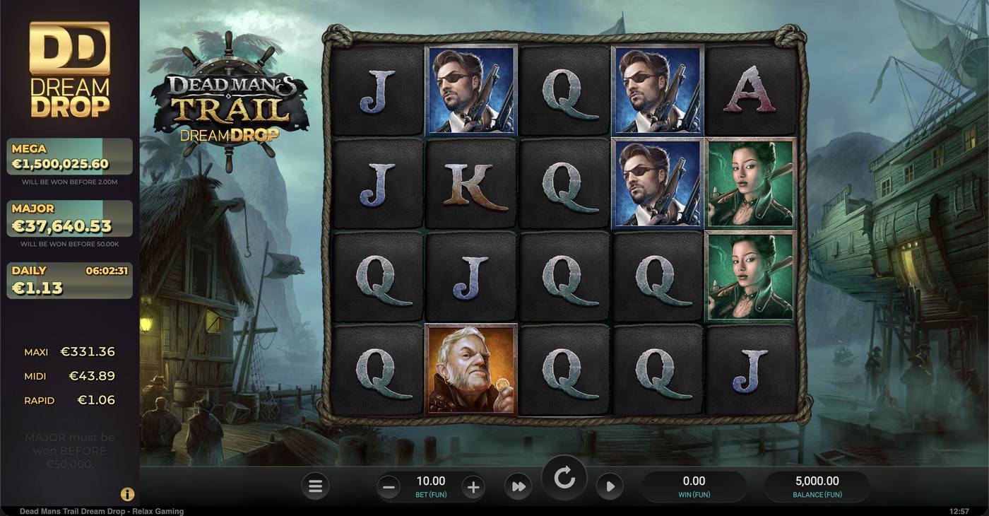 Dead Man's Trail Dream Drop: image of main menu