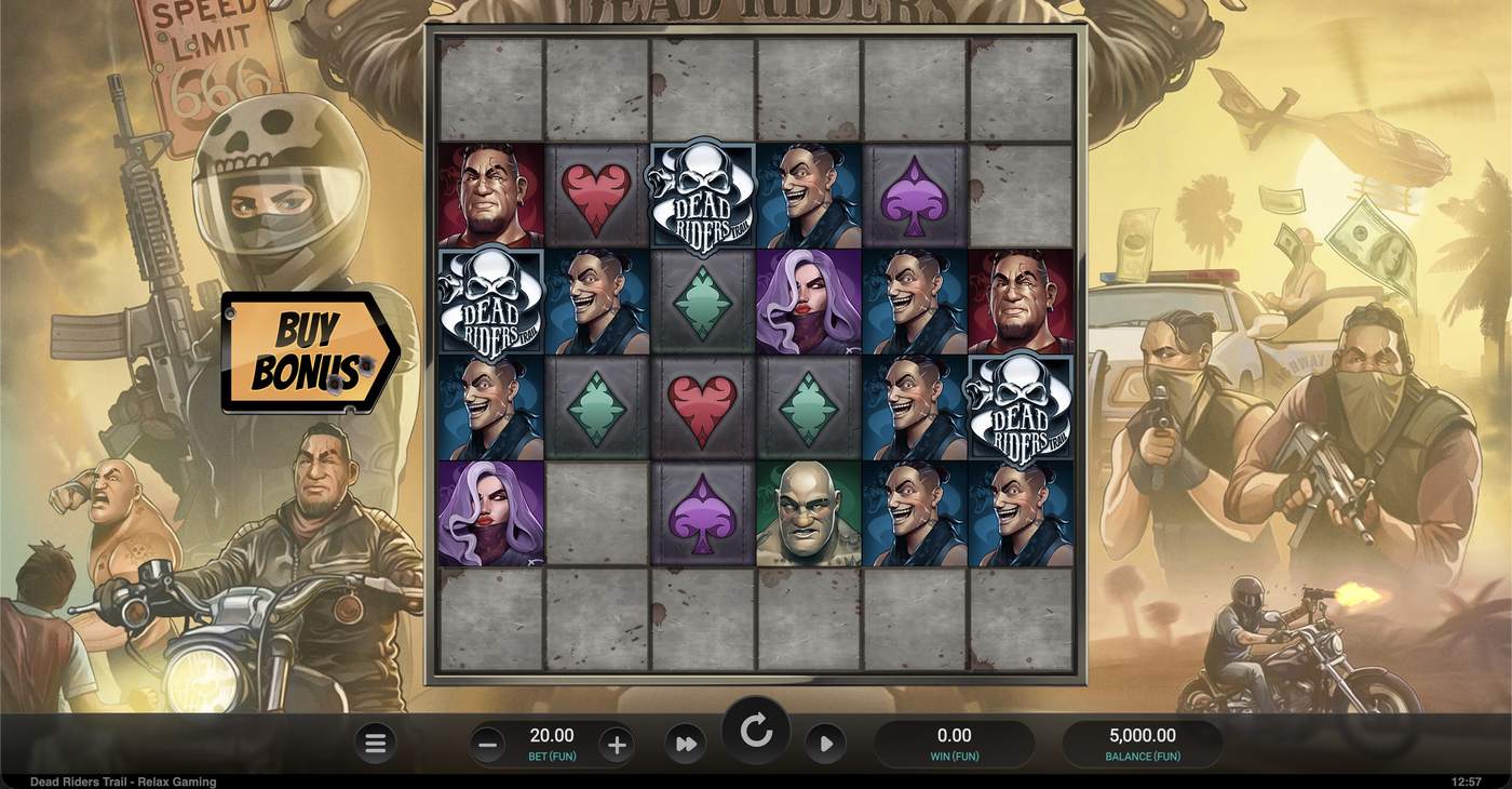 Dead Riders Trail: image of main menu